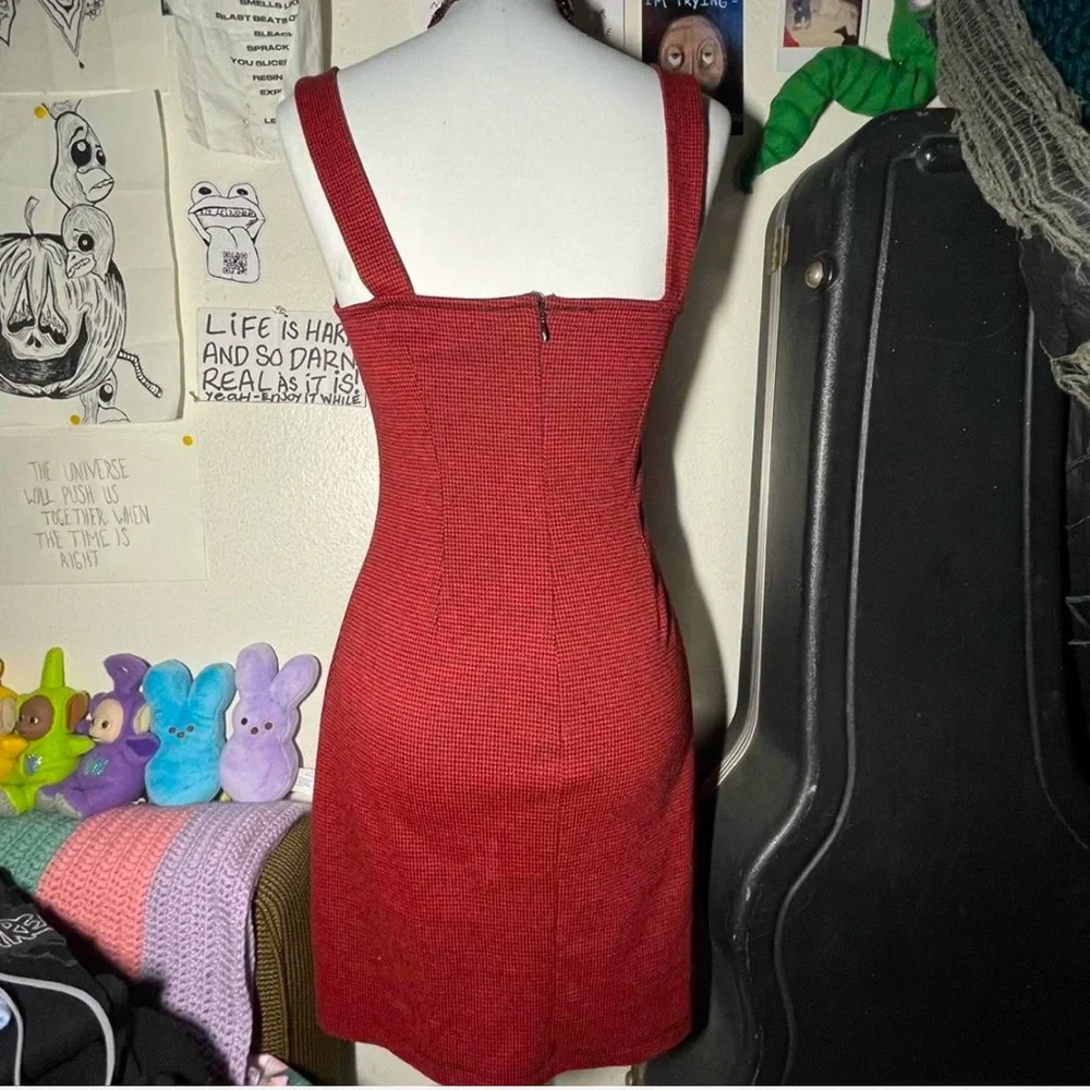 forever 21 red plaid mini dress - Picture 3 of 8